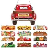 DIY Diamond Painting Truck Decor Wooden Welcome Sign with 12 Interchangeable Holiday Icons, Farmhouse Style Hanging Kit