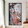 Girl Lion-14CT Stamped Cross Stitch 40*70cm/15.75*27.56in (Big Size)
