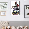 Tea Cup Sally-11CT Stamped Cross Stitch 30*50cm/11.81*19.69in