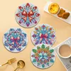 4 PCS Christmas Diamond Painting Placemat Kit for Home Kitchen Parties & Camping