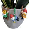 3 Pcs Climbing Funny Gnome Garden Statue Art Resin Dwarf Sculpture Home Decor