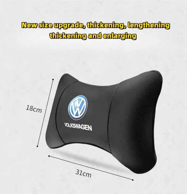 Car Genuine Leather Neck Pillow