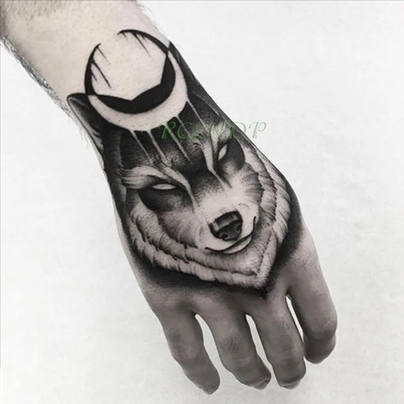 Waterproof Temporary Tattoo Sticker Satan Lucifer Circle Steering Fake Tatto Flash Tatoo Hand back Art Tattoos for Boy Women Men