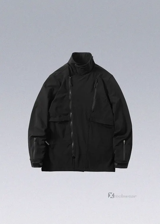 ジャケット・アウター darkwear black linen coating zip jacket Darkwear Jackets | Shop Top Darkwear Clothing - X