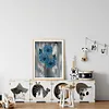 Blue Flowers - 11CT Stamped Cross Stitch - 40*50cm - Flower