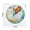 Diamond Painting-DIY Crystal Rhinestone Angel Clock (35*35 CM)