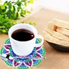 Datura DIY Diamonds Painting Coaster Woodiness with Rack Cup Pad Crafts Kits