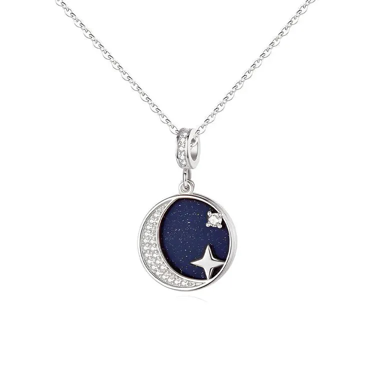 For Friend - S925 To Me You are A Shining Star in The Night Sky Openable Necklace