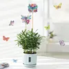 6Pcs Flower Dragonfly DIY Diamond Painting Kits Garden Stakes Diamond Art Kits