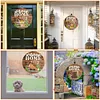 >SALE<12pcs 2D Flat DIY Diamond Art Pendant Cartoon Animal Home Garden Door Wall Decor