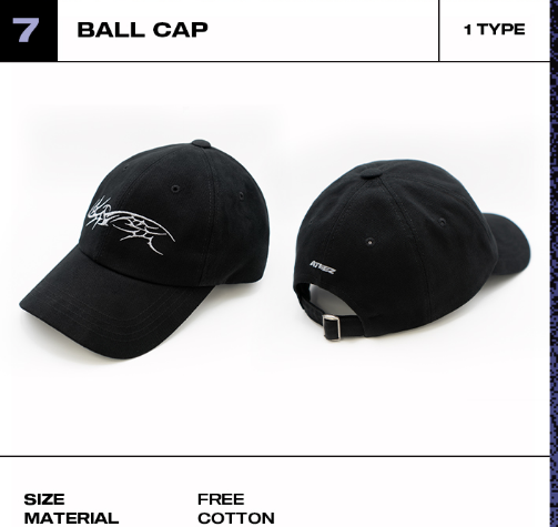 期間限定値下げ　ATEEZ 日本未発売　K HOT BALL CAP Ateez 2025 World Tour In Your Fantasy Ball Cap