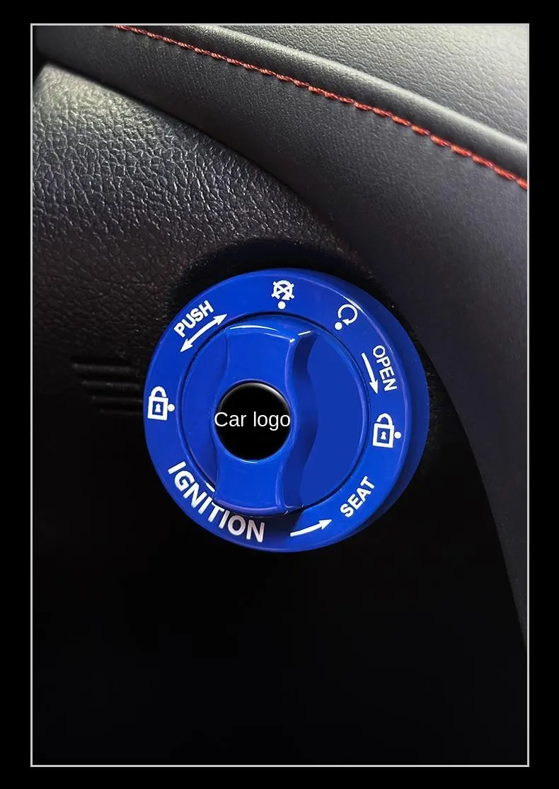 Car one-touch start metal button