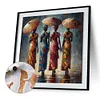 (US Local)Paint By Numbers Kit On Canvas DIY Oil Art Girl Picture Home Wall Decor40x40cm