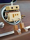 Car Aromatherapy Wooden Figure Shaking Wooden Man Figurine Little Nerdy Dolls