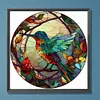Hummingbird Glass Painting-Paint by Numbers Acrylic Painting 40*40CM