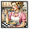 Kitchen Housewife-11CT Stamped Cross Stitch 50*50cm/19.69*19.69in
