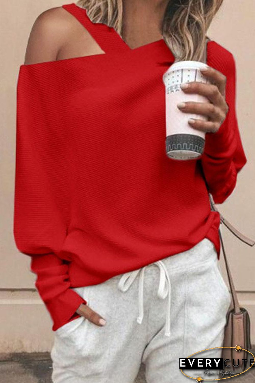 Solid Color Off Shoulder Top (4 Colors) P15026
