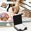 PU Dog Flower Diamond Painting Notecard Box with 160 Sheets of Paper