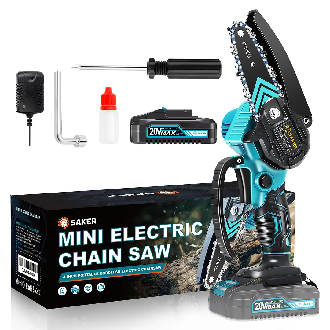 SAKER&reg; Mini Chainsaw 4 Inch