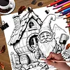 3PCS Witch Coloring Book Set Mindfulness Art Books for Adults 