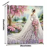 (Pre-Framed)Wedding Dress-Special Shape Diamond Painting Kit(25x25cm)