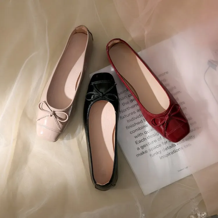 Yyvonne Flat-Soled Single-Shoe Women's Spring 2025 New French Small Fragrant Breeze Bare-Colored Soft-Skind Soft-Tailed Four-Season Evening Shoes