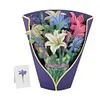 Forever Floral Thank You Card 3D Pop Up Card for All Occasion (Lily)