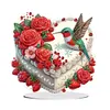 Acrylic Special Shaped Romantic Valentines Day Desktop Diamond Art Kits for Home