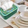 (US Local)Acrylic Flower Diamond Painting Paper Towel Dispenser Decor Tissue Box Kit