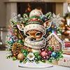 Acrylic Christmas Santa Snowman Cardinal Diamond Painting Desktop Decors Kit