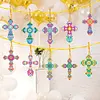 10pcs DIY Crystal Diamond Pendant Kits