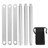 Portable Triangle Pot Holder Folding Campfire Tripod for Outdoor Folding Camping