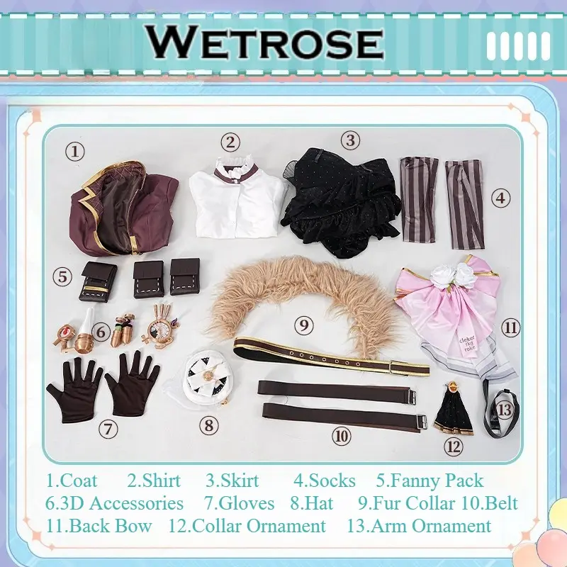 [Wetrose] In Stock Identity V Perfumer Vera Nair Sands of Time Game Outfit Cosplay Costume
