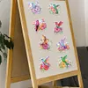 8Pcs Flowers Hummingbird Diamond Painting Fridge Magnet Diamond Art Magnets Kit
