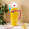 24oz Stainless Steel Whale Fountain Tumbler Perfect for Kids Teens and Adults