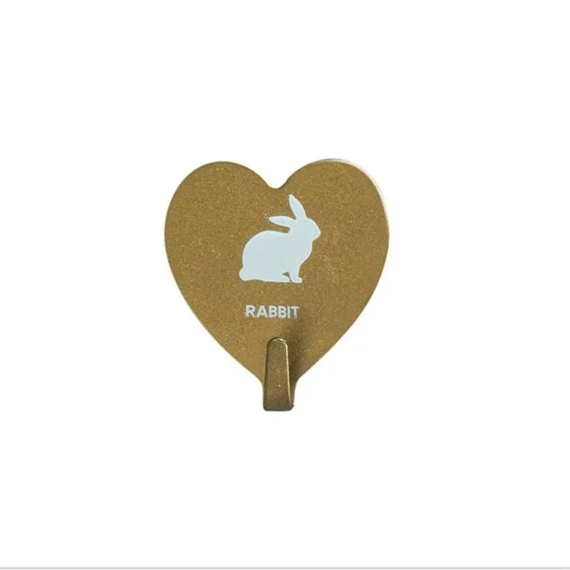 4pcs Love Heart Wall Hooks Clothes Towel Mask Hanger Stainless Steel Bathroom Kitchen Hook Door Keys Organizer Holder Home Decor