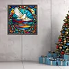 Flying Pigeon Glass Painting-Paint by Numbers Acrylic Painting 40*40CM