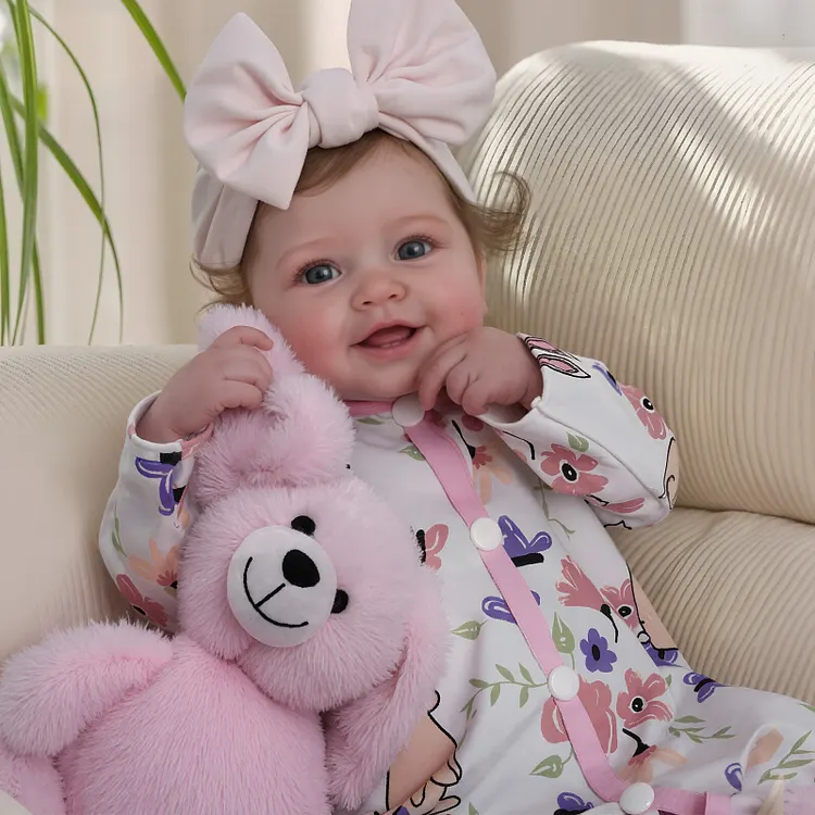 Babeside Smiling Reborn Baby Vead 20" Little Infant Girl Heartwarming Gift Timeless Emotional Moments