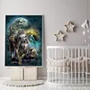 Wolf-11CT Stamped Cross Stitch Kit(36x46cm)