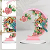 5D DIY Diamond Painting Special Shape Desk Ornament Flower Bird Decor Kit