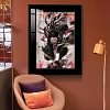 Ink Style Nezuko Kamado Decorative Painting - Demon Slayer: Kimetsu No Yaiba Decorative Painting - JuZi Studio
