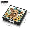 Yak Leather Diamond Painting Notecard Box Contains 160 Sheets of Paper