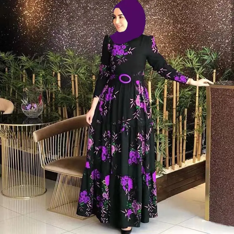 Brownm Brownm East New Printing Mid-Rise Four-Color Temperament Commuting Four-Sided Bullet Printing Without Velvet Dress 1148
