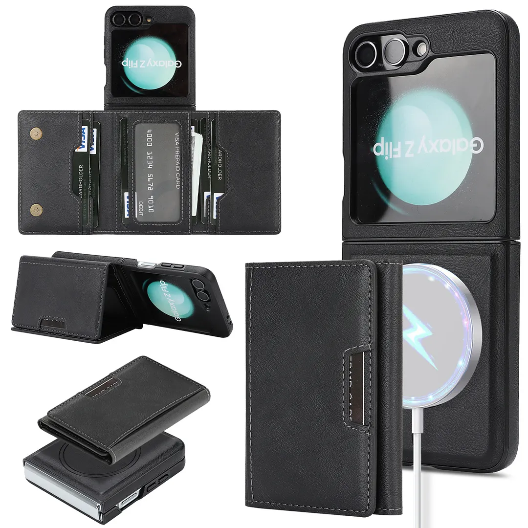 Suitable For Samsung Z Fold7 Wireless Charging Phone Case Z Filp7 2-In-1 Magsafe Magnetic Card Holder