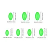 900pcs Luminous Fishing Beads Oval Plastic Glow Fishing Beads Fishing Line Beads
