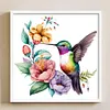 Flowers And Hummingbirds - 18CT Stamped Cross Stitch 20*20cm/7.87*7.87in