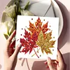 6PCS Diamond Painting Autumn Pattern Greeting Cards Congratulations Cards