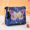 DIY Butterfly Special Shaped Diamond Painting Leather Chain Messenger Bags