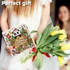 (US Local)6PCS DIY Diamond Art Christmas Greeting Cards Xmas Design Diamond Art Cards