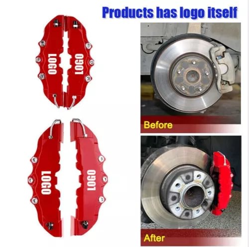 Dronehint 4PCS Red 3D Front&Rear Car Disc Brake Caliper Cover Parts Auto Accessories Trims (For: Acura) Parts